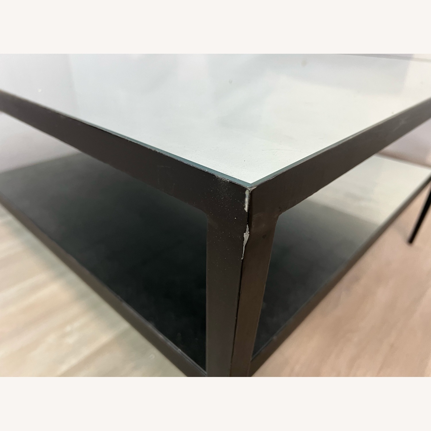 Vintage Iron and Glass Coffee Table - image-6