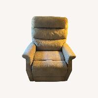 Upholstered Lift Assist Power Recliner Tan/Beige