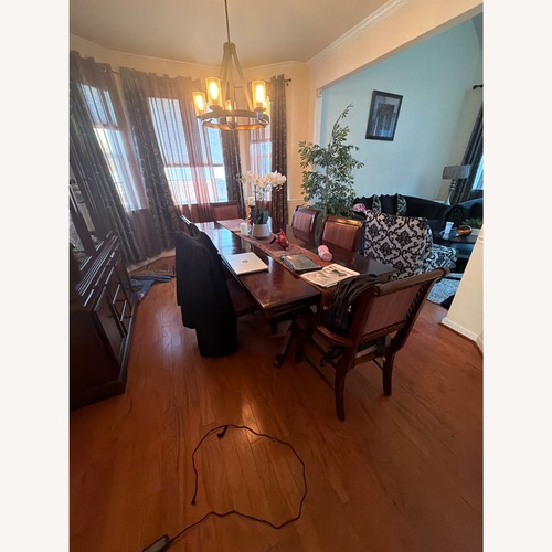 Used Value City Dining Table and Chair  for sale on AptDeco