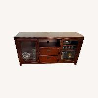 Dark Brown Media Storage