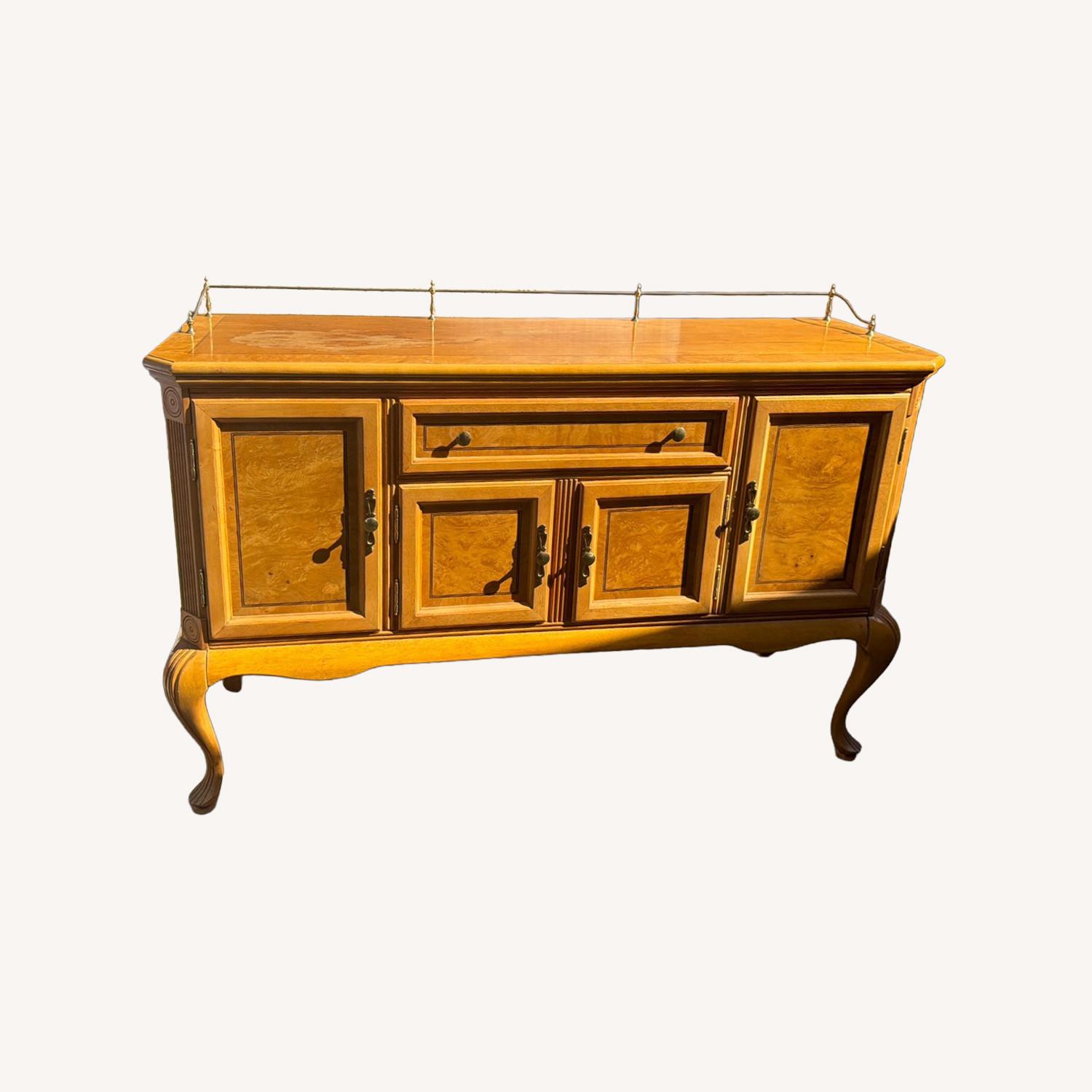 Vintage/Antique Light Brown Media Storage - image-6