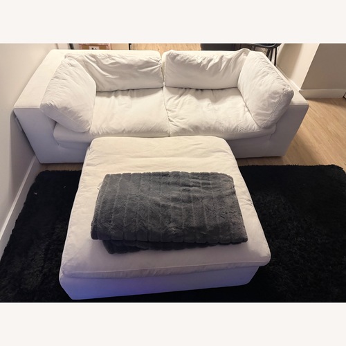 Used Modani White Fabric 3+ Piece Sectional for sale on AptDeco