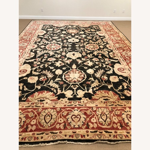 Used Mid C Persian Kerman-Style Palace Rug 100% Wool for sale on AptDeco