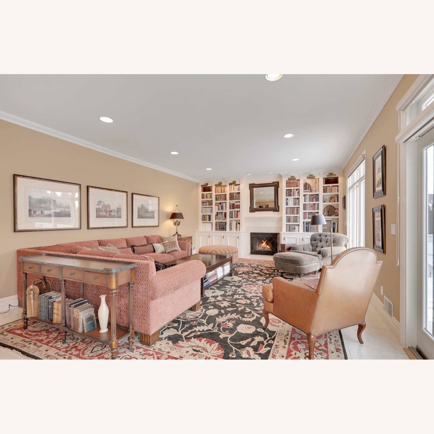 Mid C Persian Kerman-Style Palace Rug 100% Wool - image-2