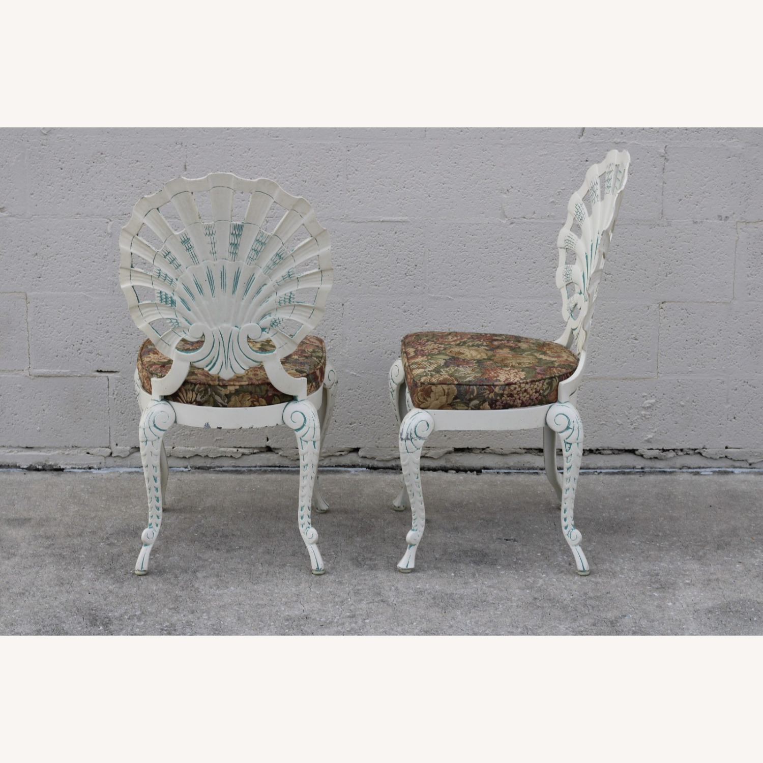 Brown Jordan Aluminum Grotto Shell Back Chairs 8 - image-2