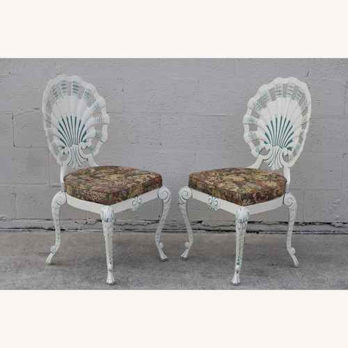 Used Brown Jordan Aluminum Grotto Shell Back Chairs 8 for sale on AptDeco