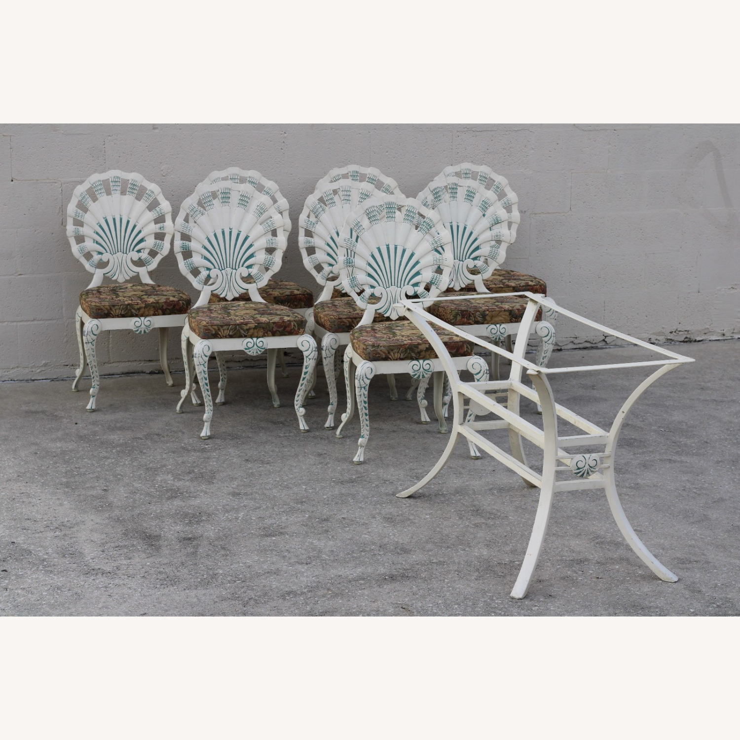 Brown Jordan Aluminum Grotto Shell Back Chairs 8 - image-23