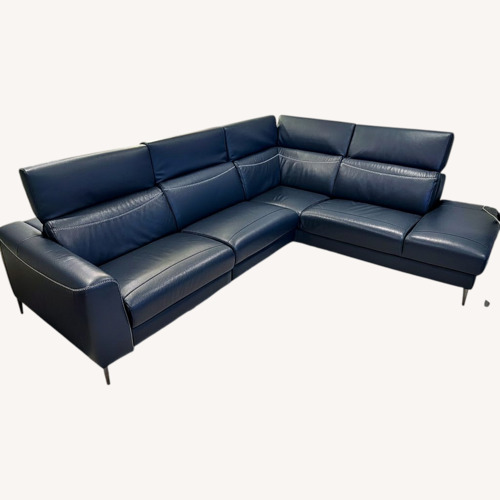 Used Italian Leather 3+ Piece Sectional for sale on AptDeco
