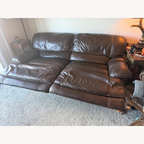Used Leather Electric Recliner Loveseat for sale on AptDeco