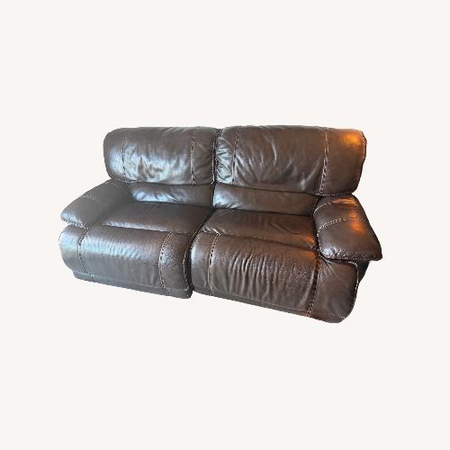 Used Leather Electric Recliner Loveseat for sale on AptDeco