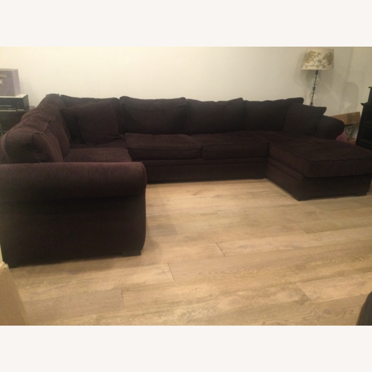 Macy's Dark Brown 3+ Piece Sectional - image-1
