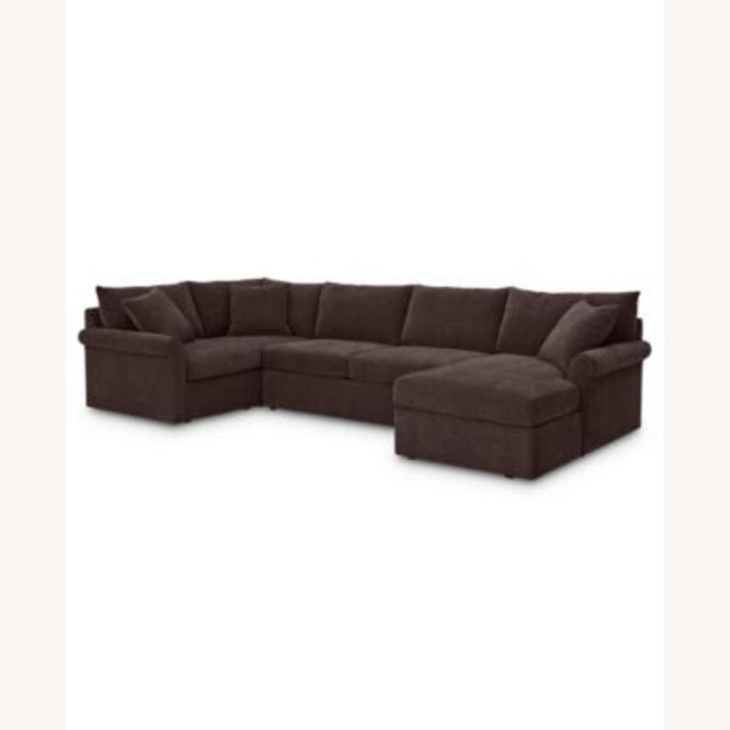 Macy's Dark Brown 3+ Piece Sectional - image-4