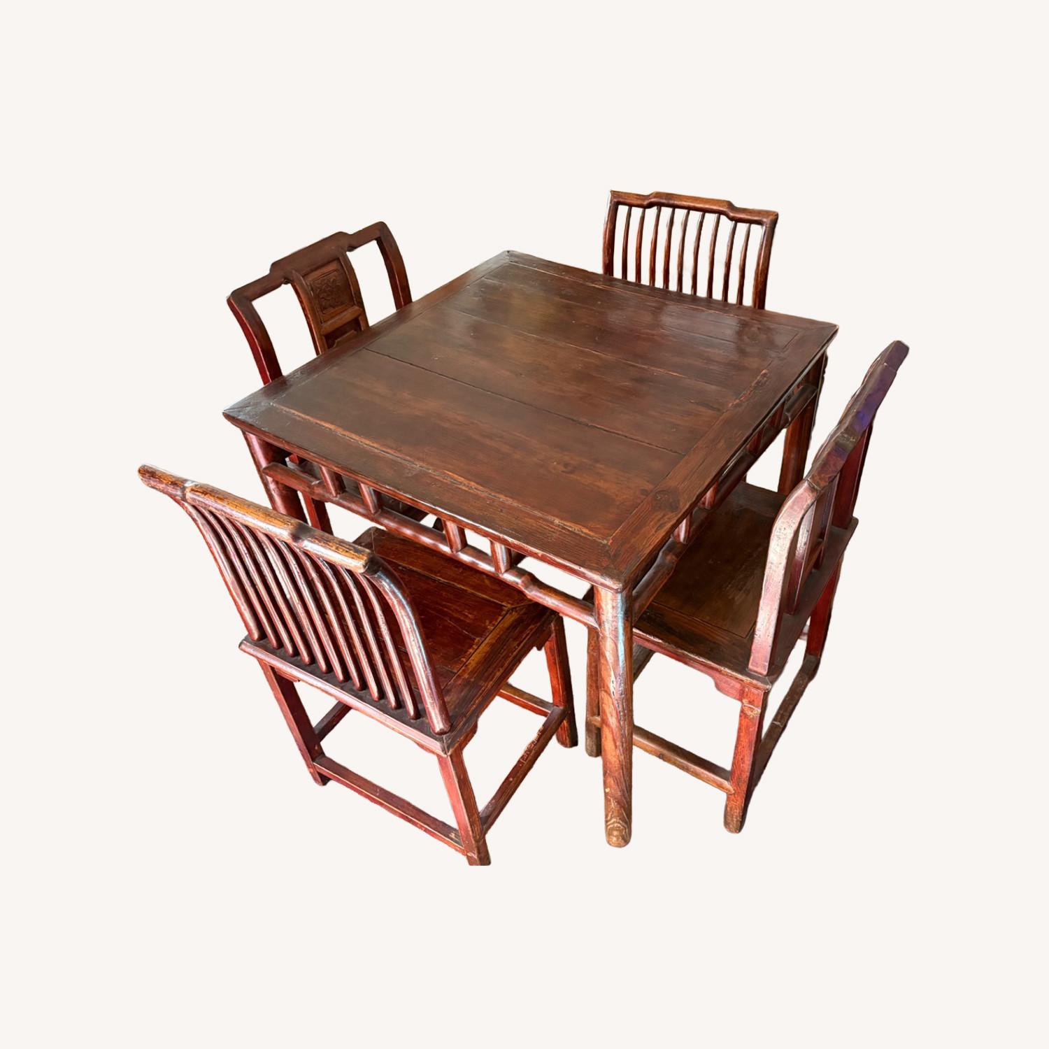 Vintage/Antique Natural Wood Dining Sets - image-0