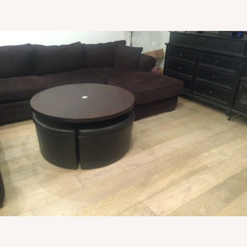Used Macy's Dark Brown Coffee Table for sale on AptDeco