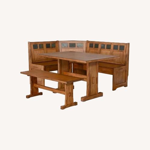 Used Amazon Light Brown Dining Table for sale on AptDeco