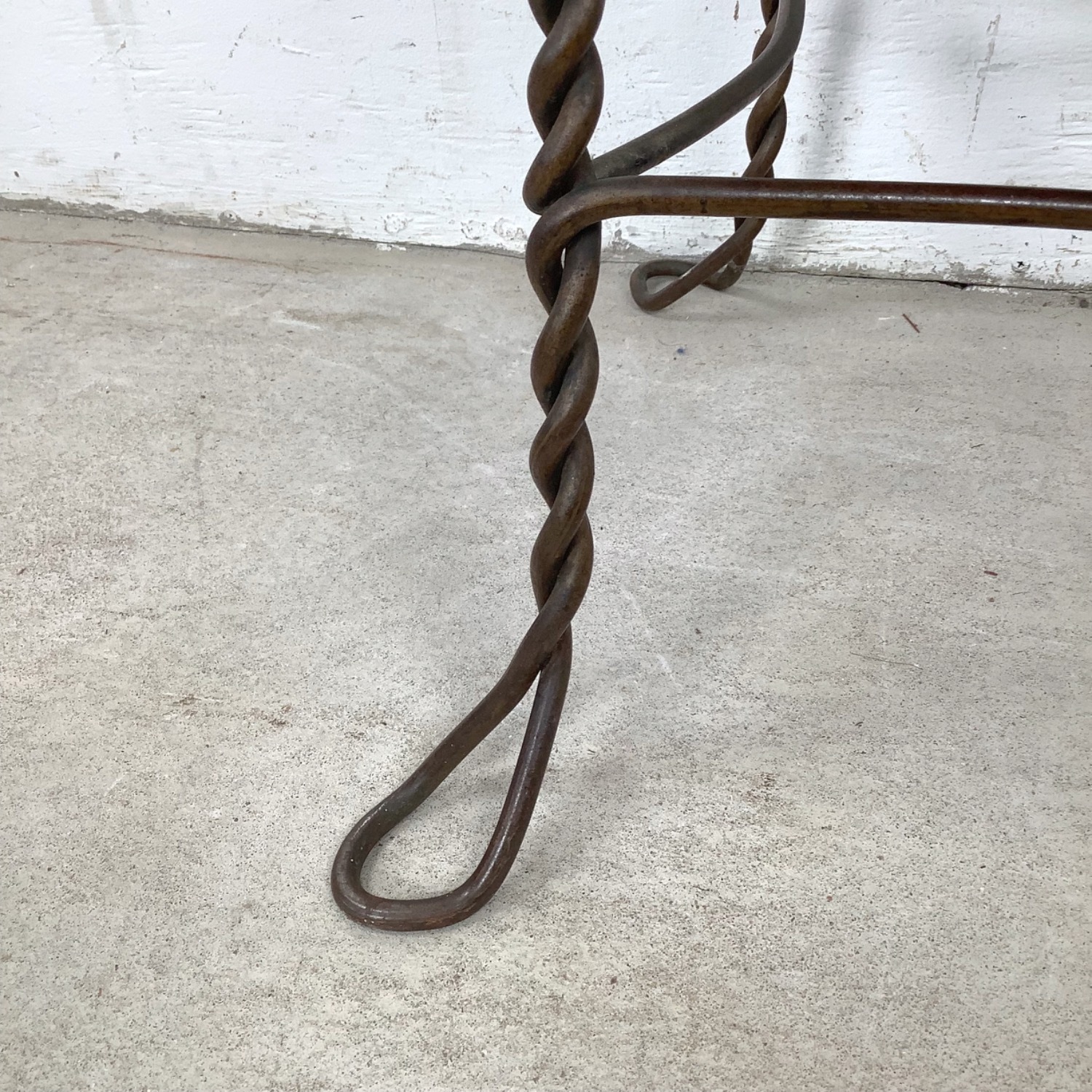 Decorative Wrought Iron Vanity Stool - image-7