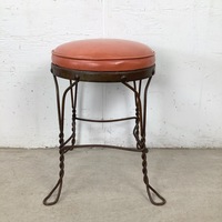 Decorative Wrought Iron Vanity Stool