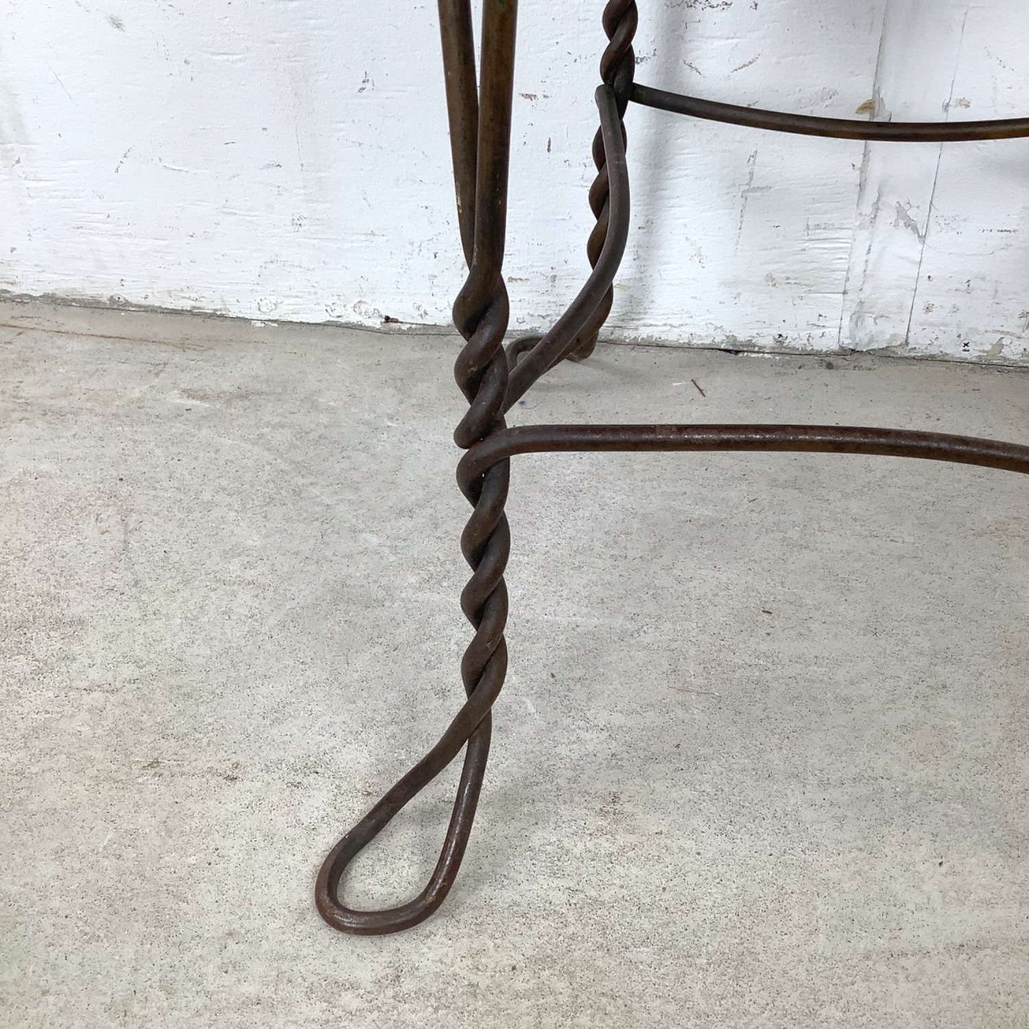 Decorative Wrought Iron Vanity Stool - image-13