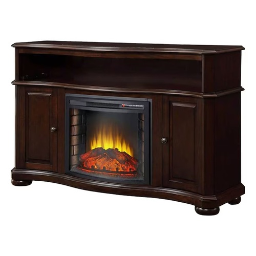 Used Merlot Media Mantel with Functional Heater for sale on AptDeco