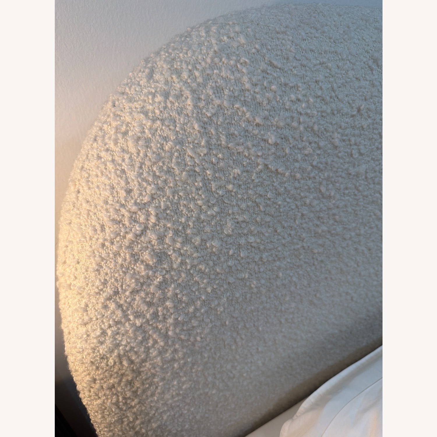 CB2 Diana White Fabric Queen Bed - image-2