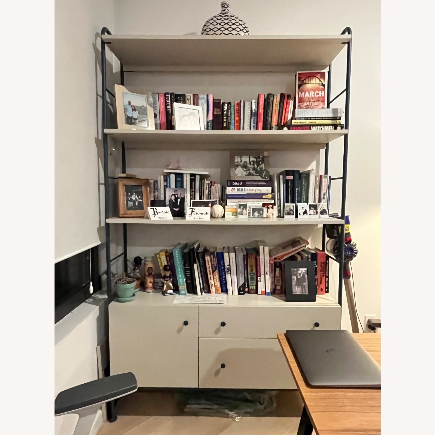 West Elm Ruby White Bookcase - image-2