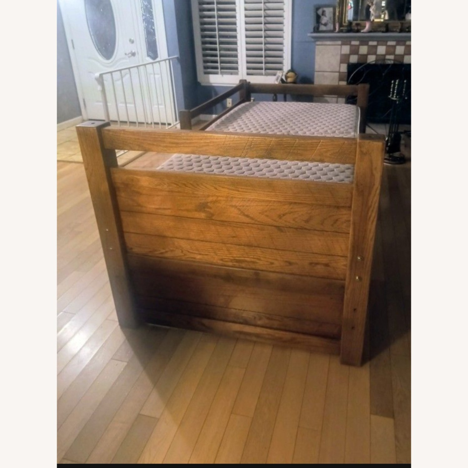 Wood Bed and Frame - image-2