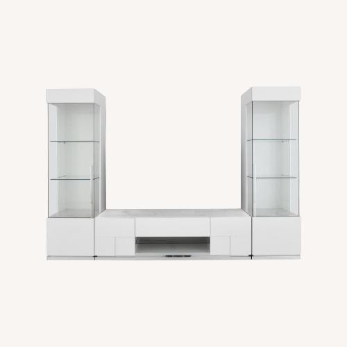Used  Alf Italia Canova 3-Piece Entertainment Center for sale on AptDeco