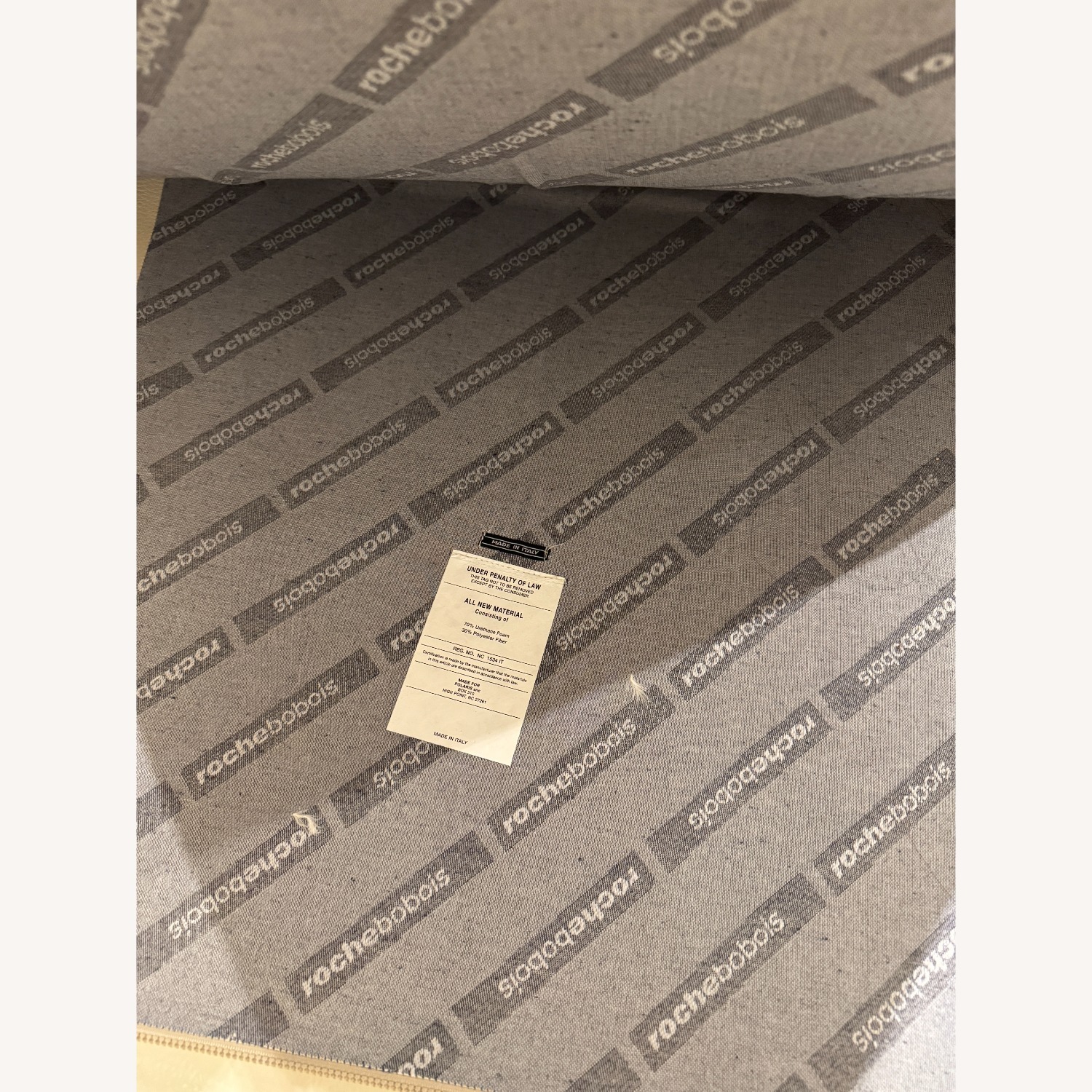 Roche Bobois 3-Seater Leather Sofa with Ottoman - image-1