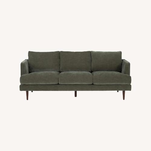 Used Living Spaces Marques Green 3 Seater Sofa for sale on AptDeco