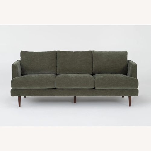 Used Living Spaces Marques Green 3 Seater Sofa for sale on AptDeco
