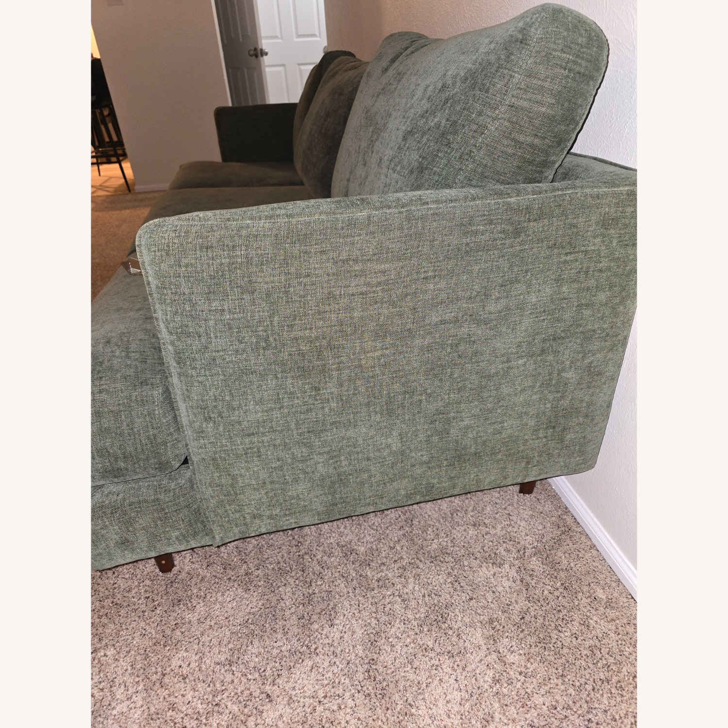 Living Spaces Marques Green 3 Seater Sofa - image-4