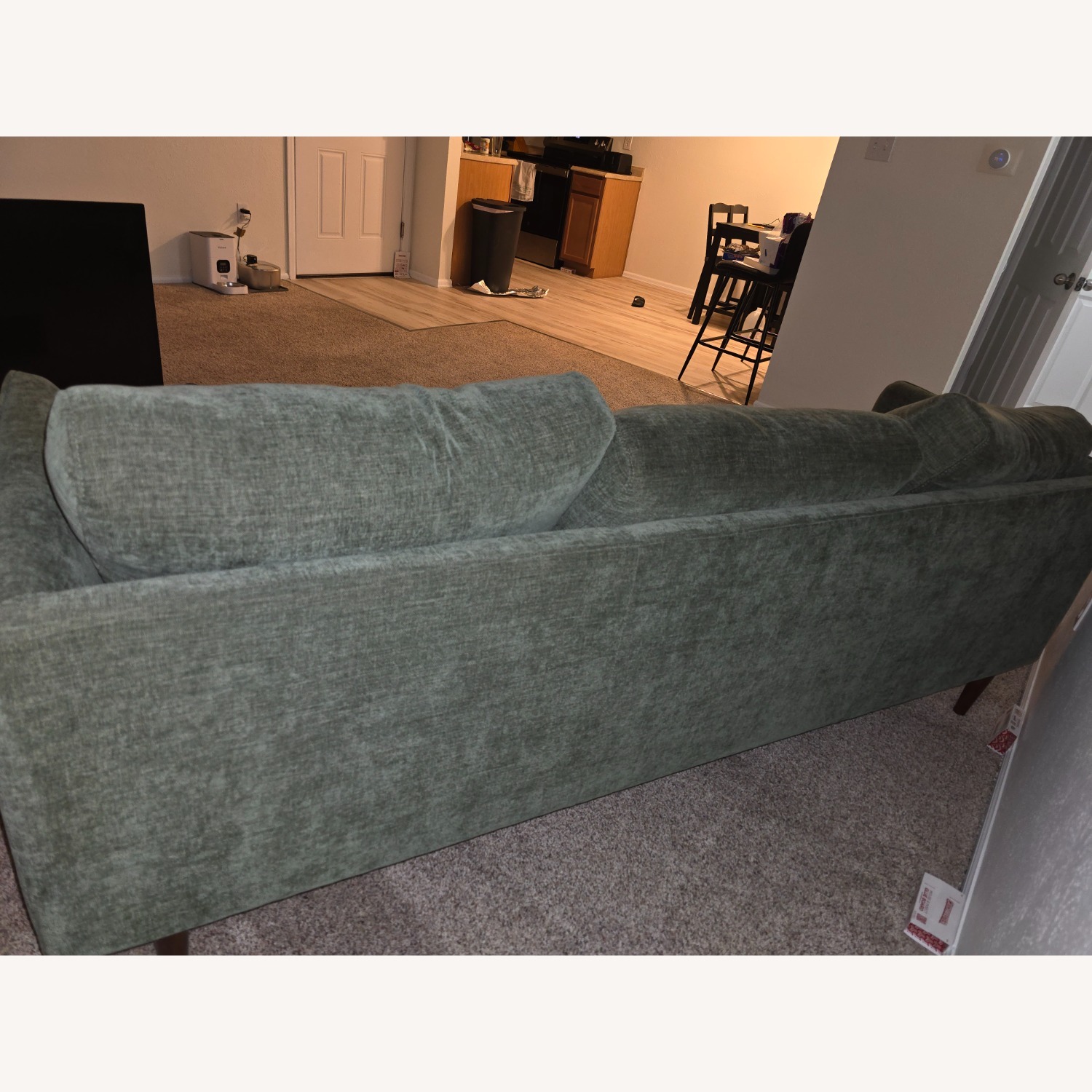 Living Spaces Marques Green 3 Seater Sofa - image-6