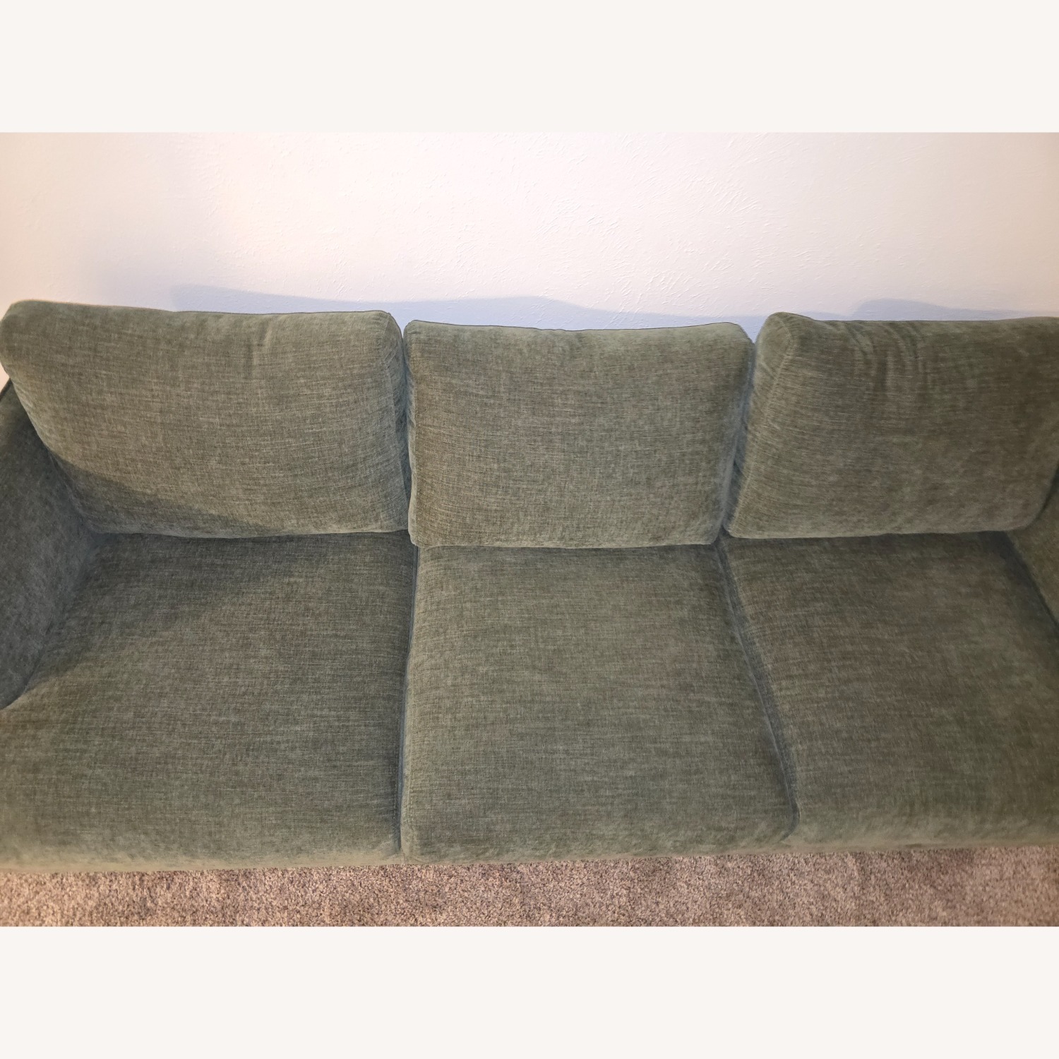 Living Spaces Marques Green 3 Seater Sofa - image-5
