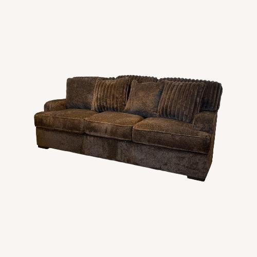 Used Aylesworth Chenille Sofa Mocha  for sale on AptDeco