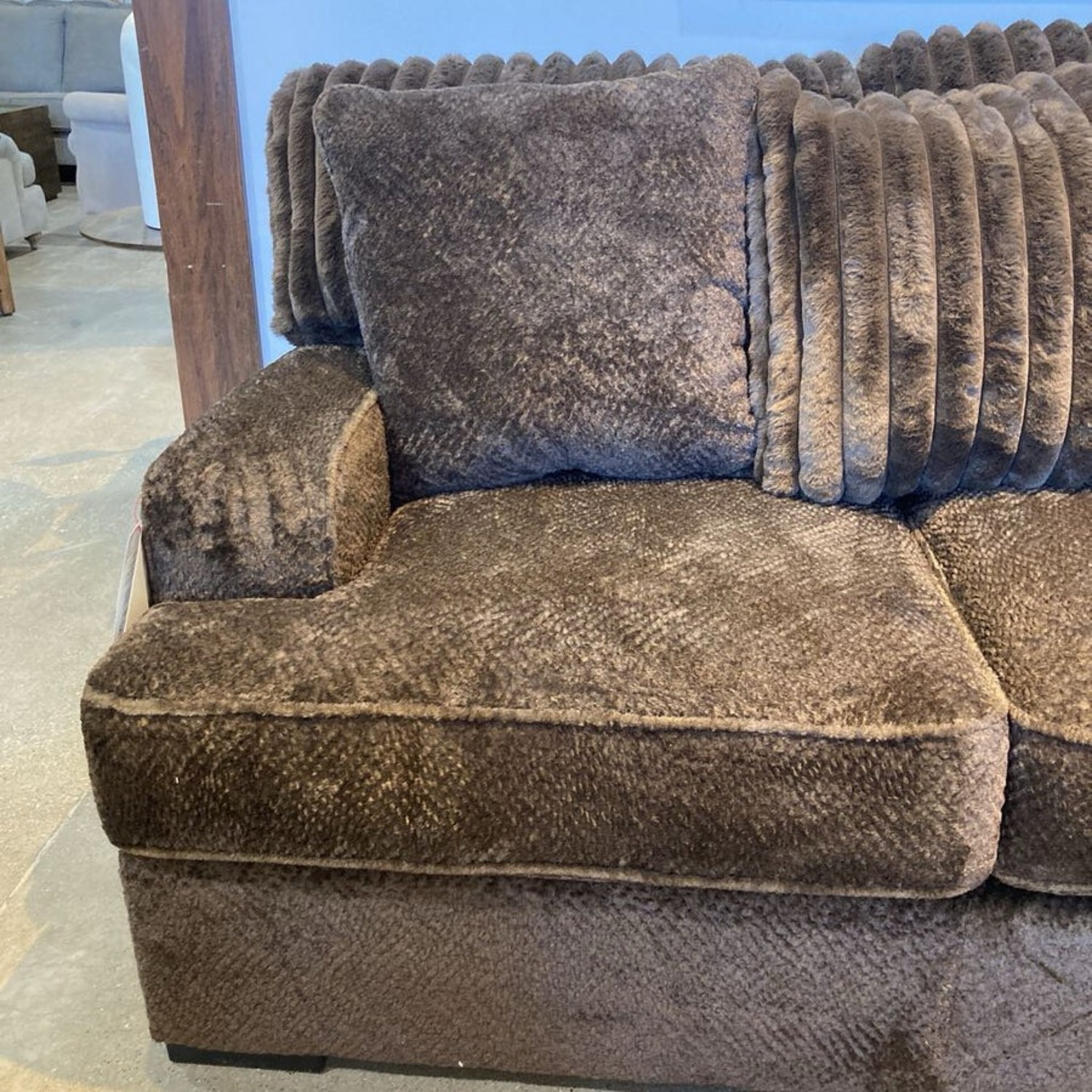 Aylesworth Chenille Sofa Mocha  - image-4