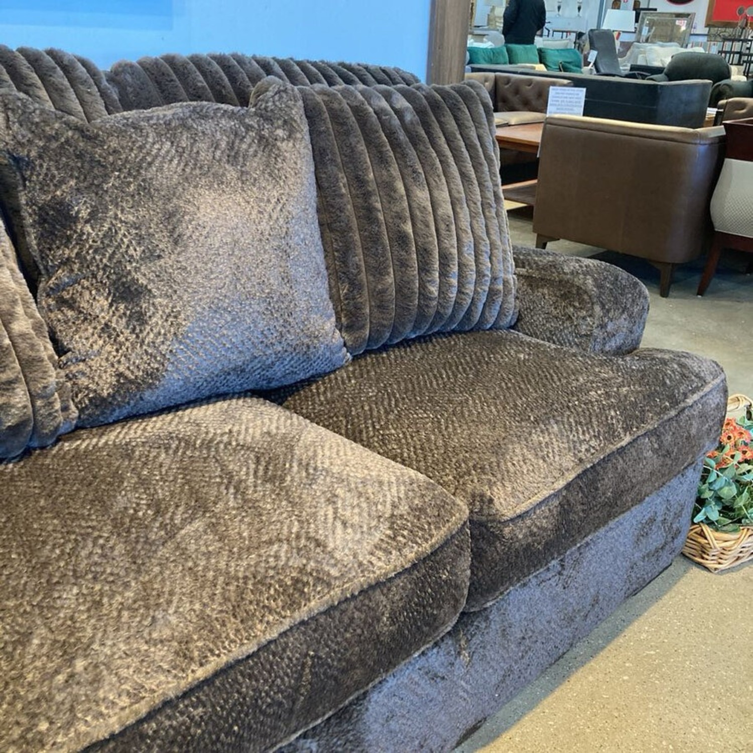 Aylesworth Chenille Sofa Mocha  - image-5