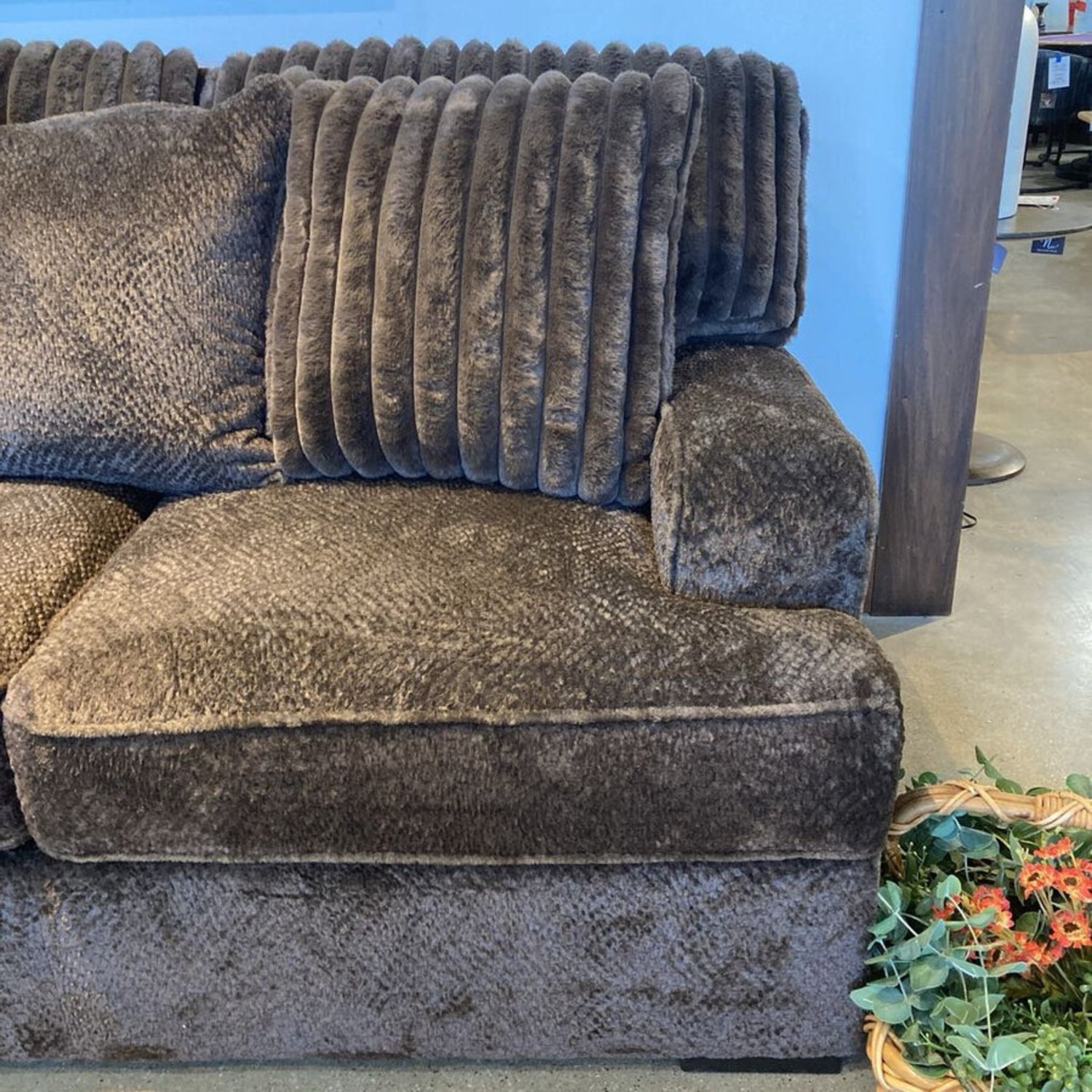 Aylesworth Chenille Sofa Mocha  - image-3