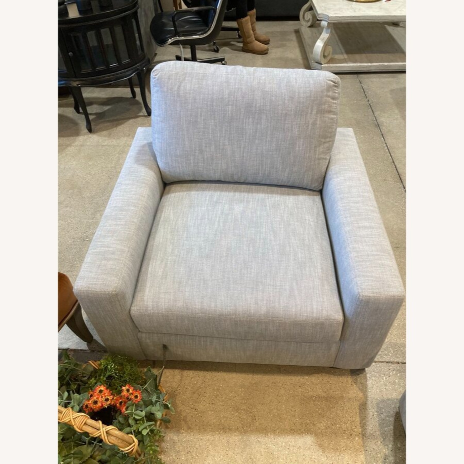 Restoration Hardware Maxwell Linen Chair - image-3