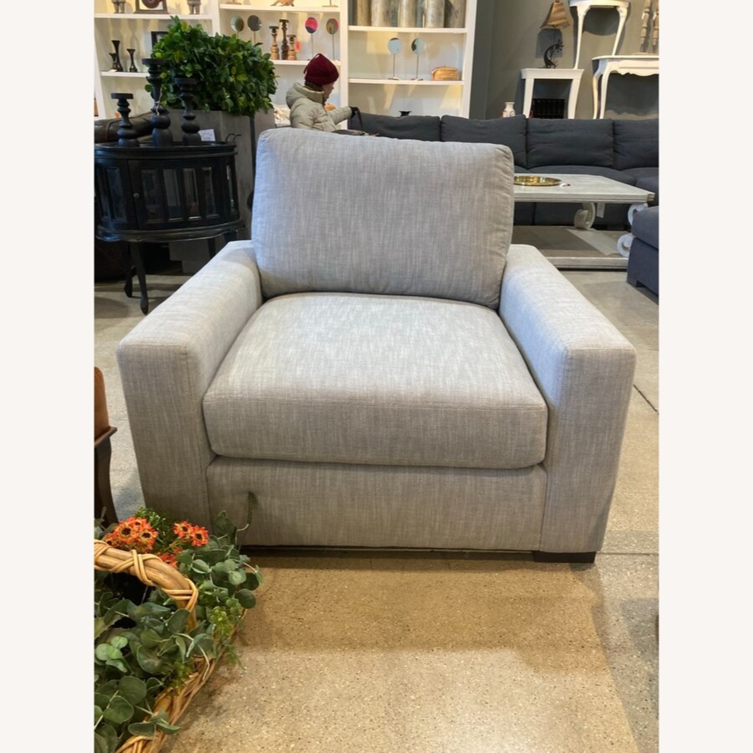 Restoration Hardware Maxwell Linen Chair - image-1