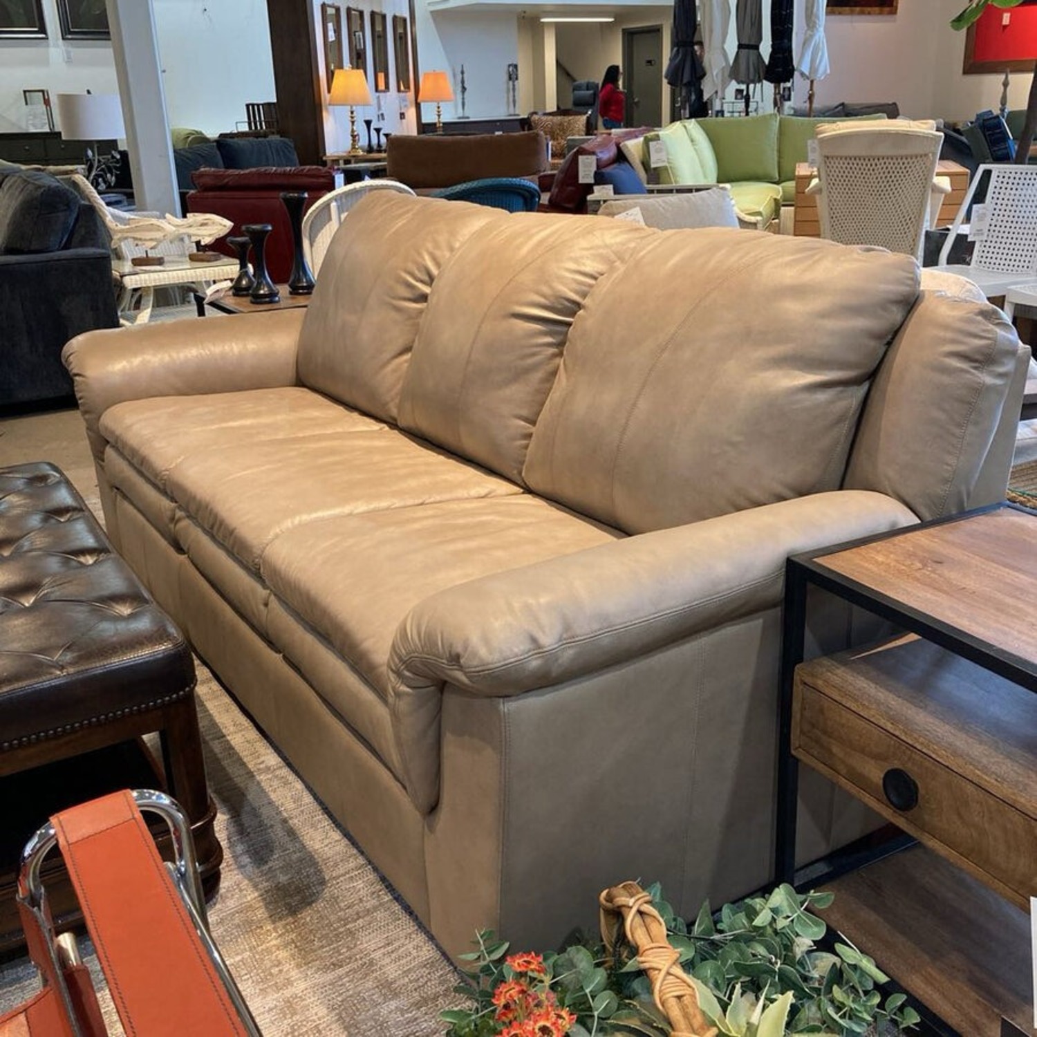 Bonded Leather 3-Seat Sofa - image-6