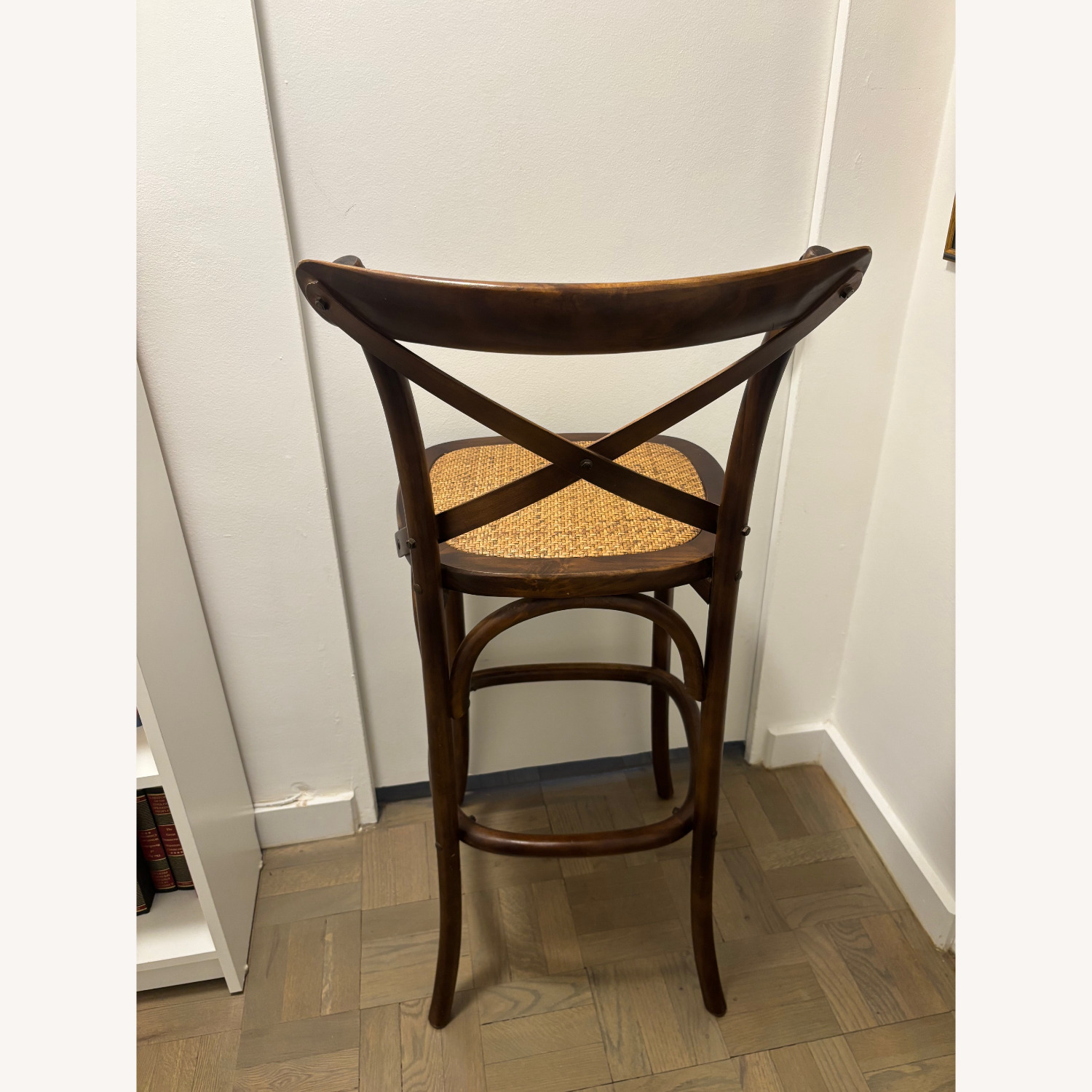 Ballard Designs Dark Brown Wood Stools - image-3