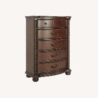 Raymour & Flanigan Chesapeake Dark Brown Wood Chest