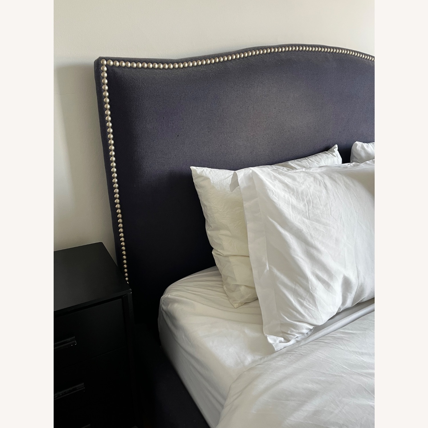 Crate and Barrel Colette Headboard and Bedframe - image-4