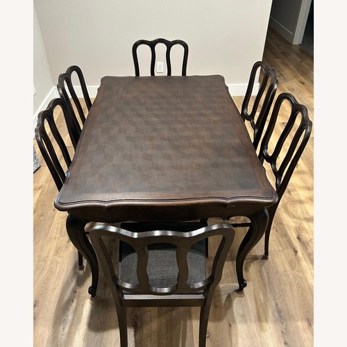Used LouisXV French Country Draw-Leaf Table and Chairs for sale on AptDeco