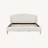 Christopher Knight Home White Boucle King Bed