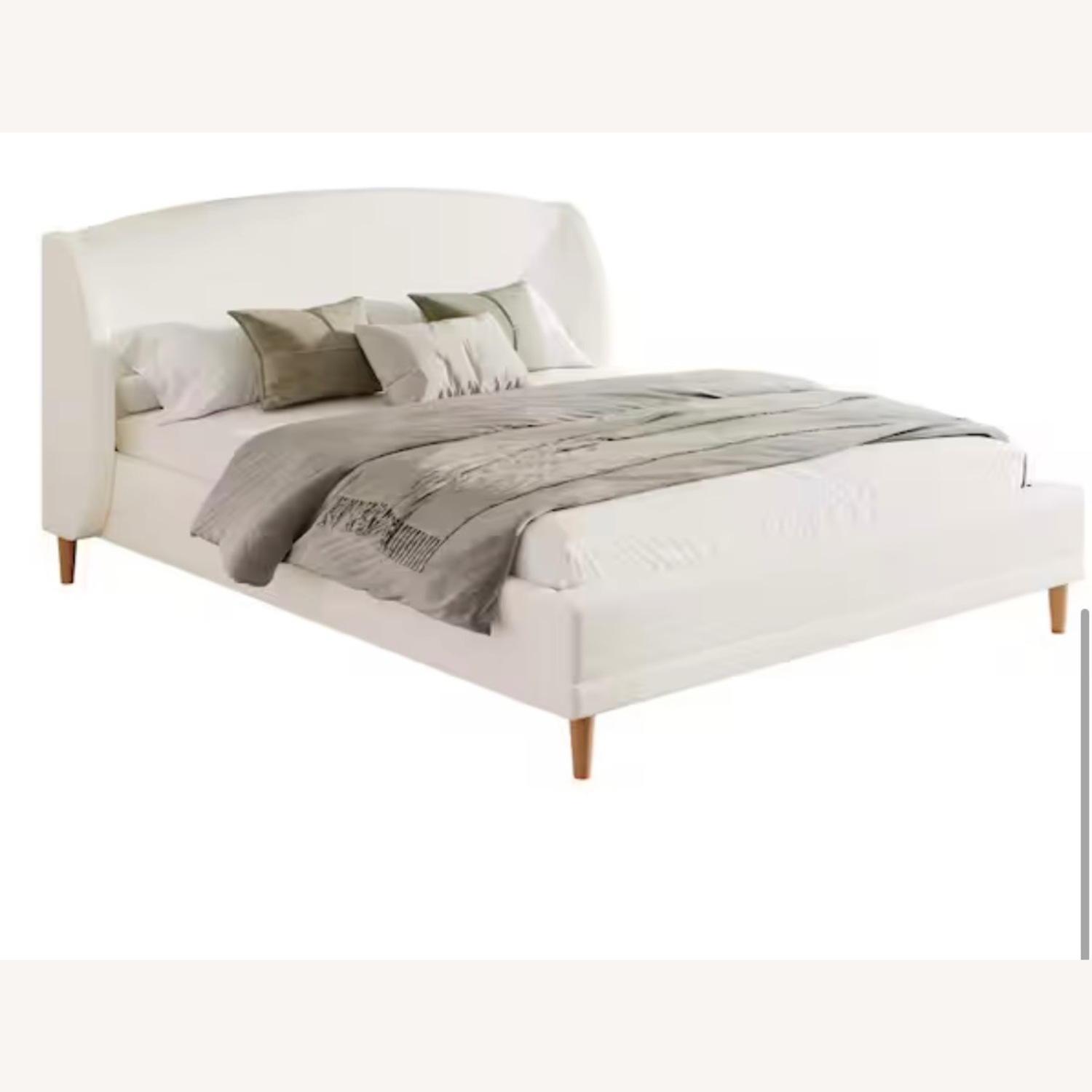 Christopher Knight Home White Boucle King Bed - image-1