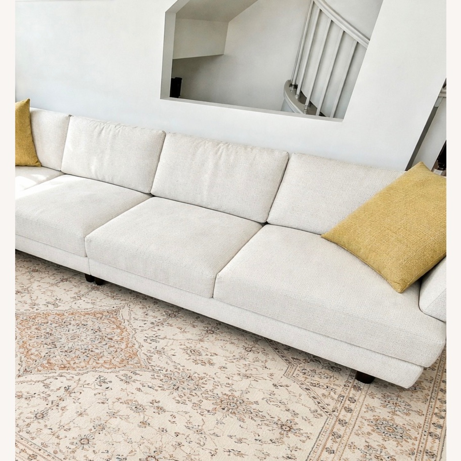 Living Spaces Sectional Sofa - image-3