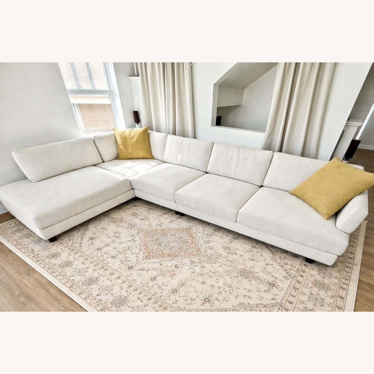 Living Spaces Sectional Sofa - image-0