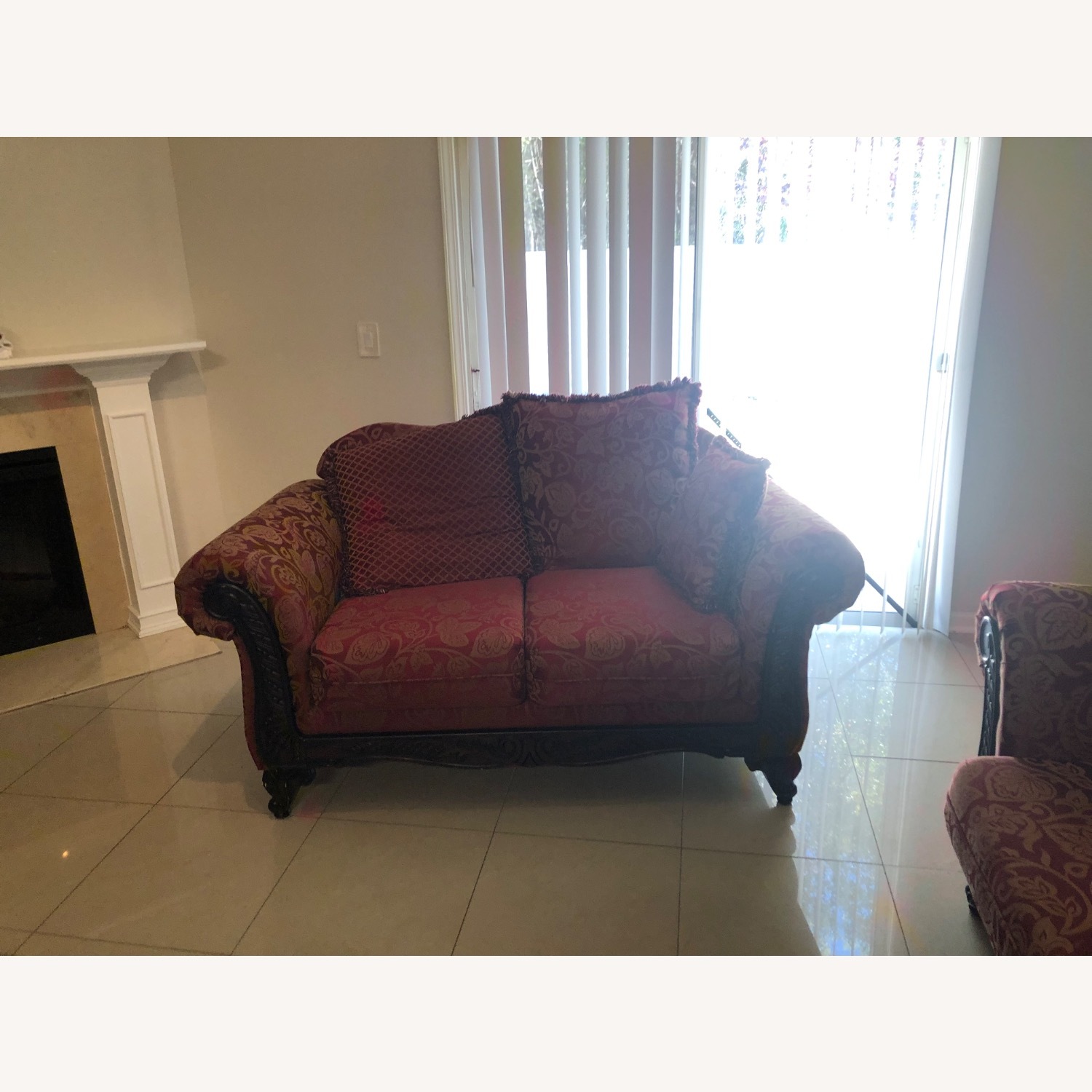 Red 3+ Seater Sofa - image-3