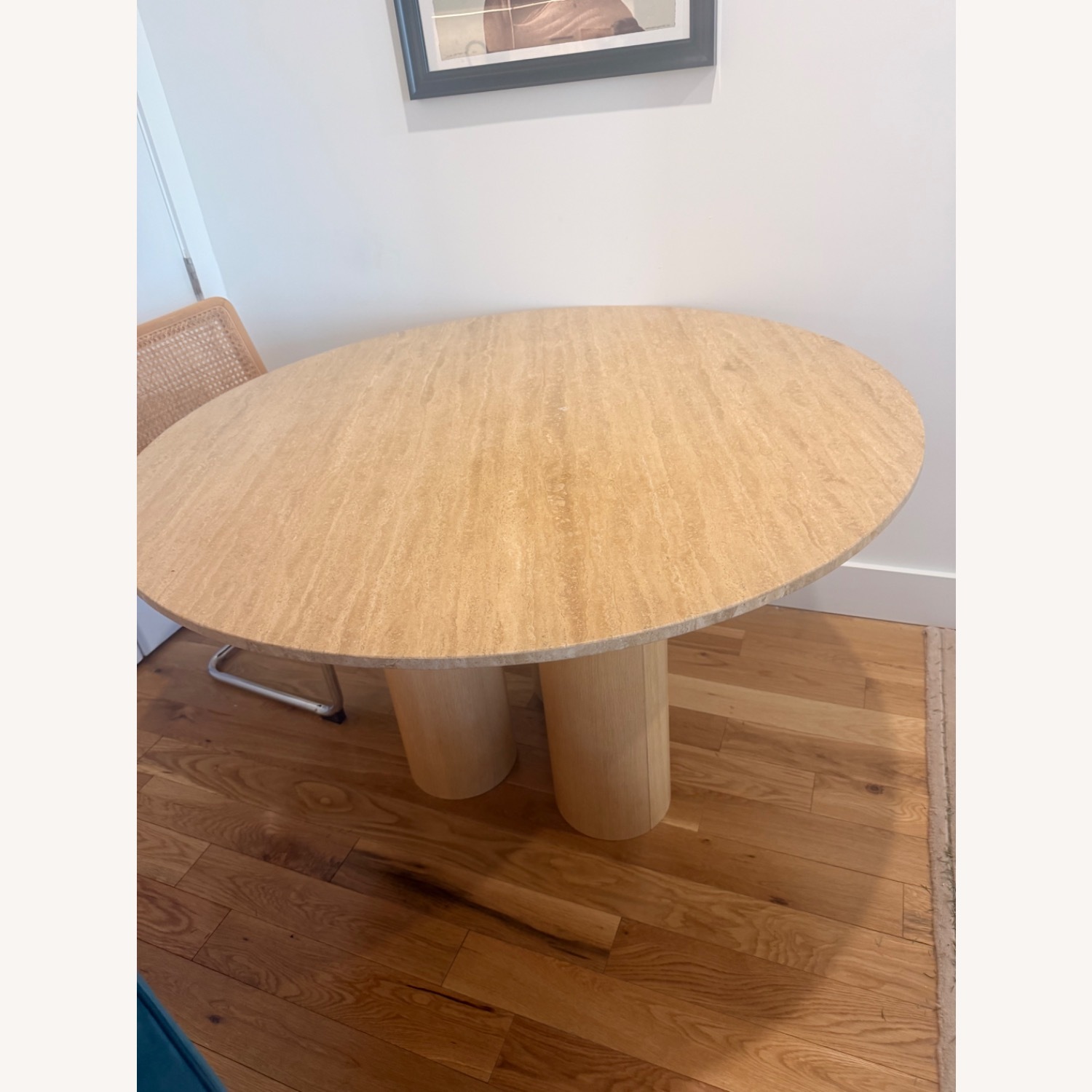 Anthropologie Anya Travertine Dining Table - image-1